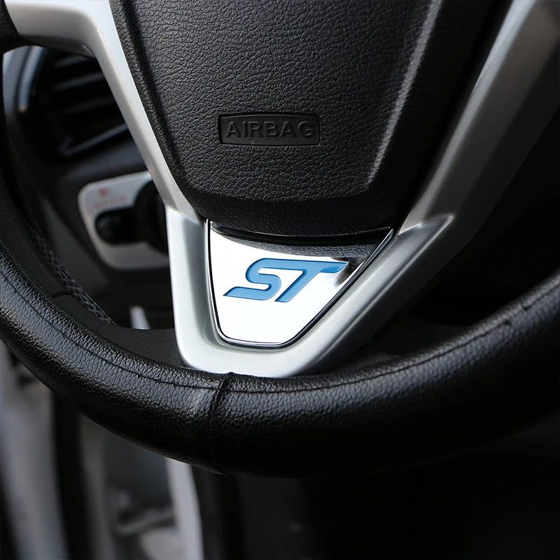 STBadge – Adesivo de Acabamento para Volante com Símbolo ST para Ford Fiesta MK7 (2009-2017) e Ecosport (2012-2017)