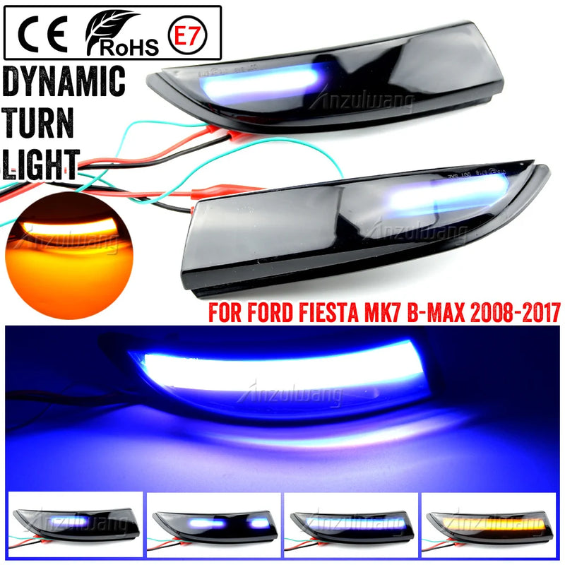 DynamicBlink – Seta Sequencial LED Dinâmica para Retrovisor do Ford Fiesta