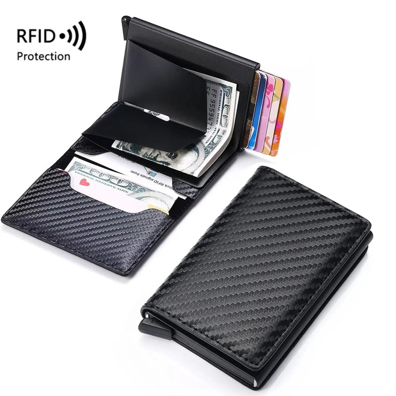 Carteira Inteligente RFID Anti-Roubo Slim e Elegante - Perfeita para o Dia a Dia