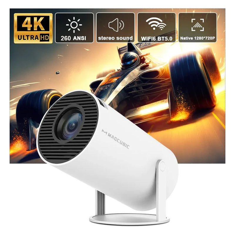 VisionX Pro – Projetor 4K Android 11 com WiFi6 Dual e BT5.0