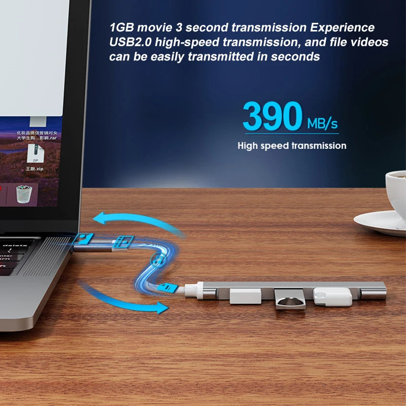 Aubess – Hub USB 3.0 de 4 Portas com Divisor Type-C para PC e Acessórios de Computador - HP OnlineShop