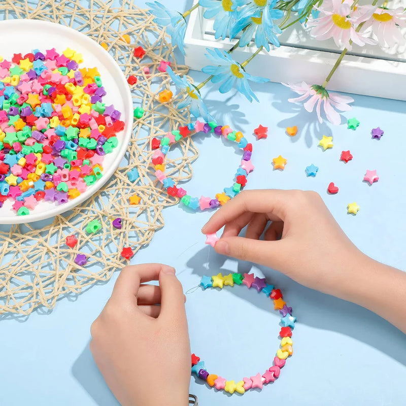 Kit Pulseira e colar para Crianças – 500 Peças de Criatividade