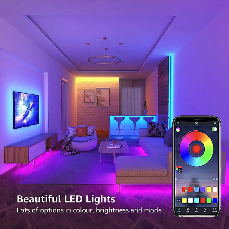 Fita LED WiFi Inteligente RGB 5050 – Ilumine seu Ambiente com Tecnologia Avançada